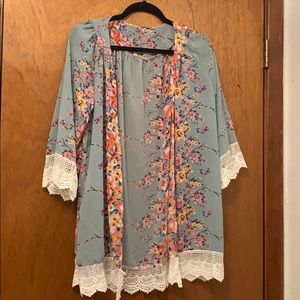 NWOT floral Cardigan